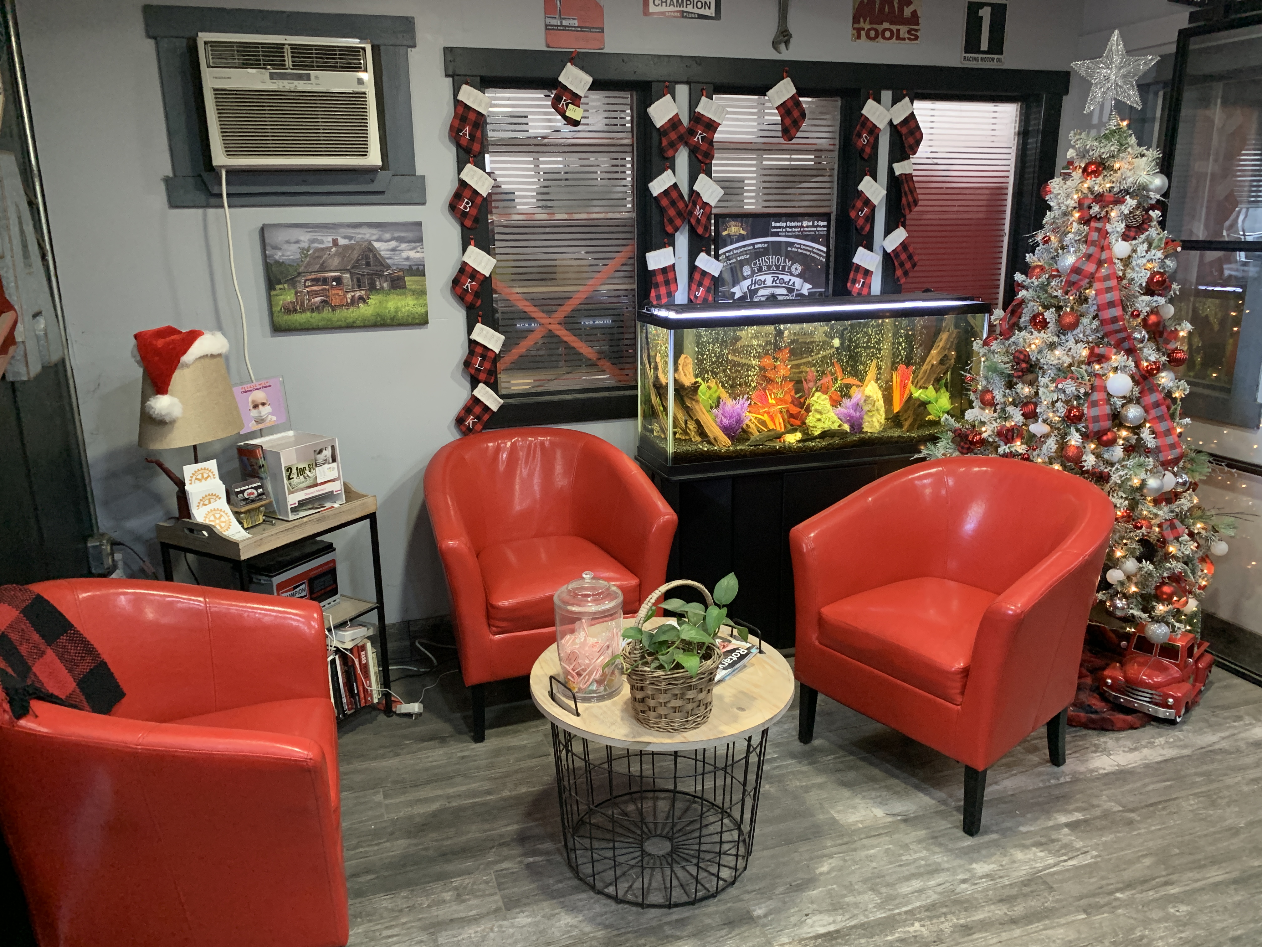 Team Hoover Automotive welcoming customer waiting area